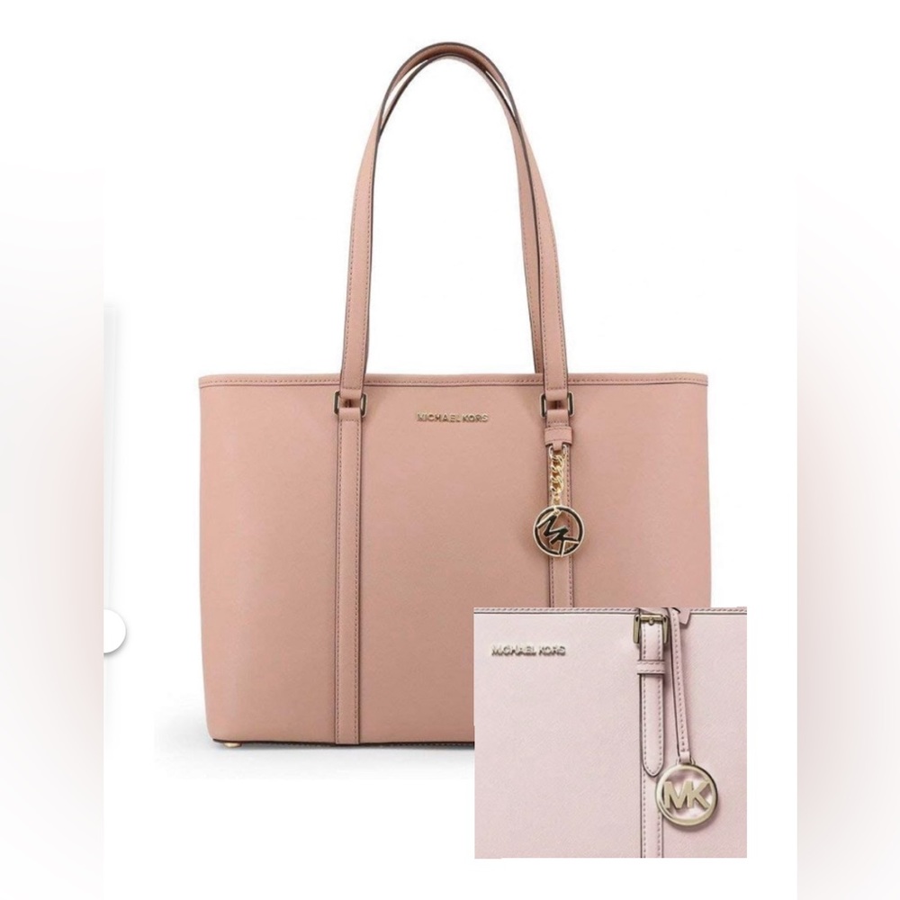 LARGE MICHAEL KORS JET SET TOTE BAG - GENTLY USED